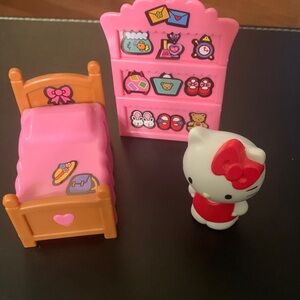 Hello Kitty Pink and Orange Bedroom Set
